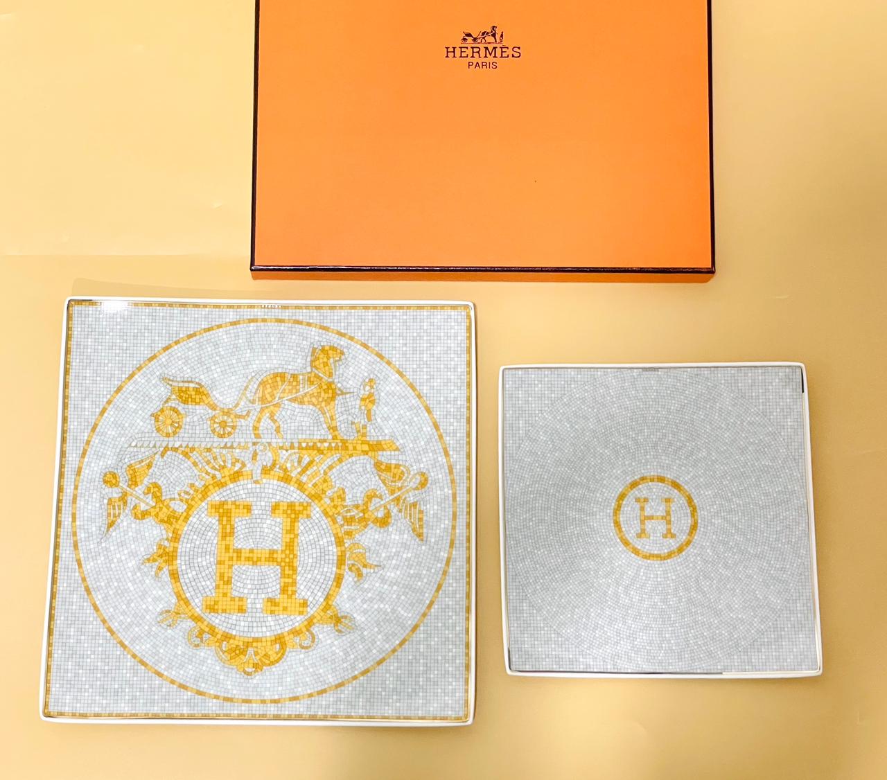 Square plates set of two from Hermes